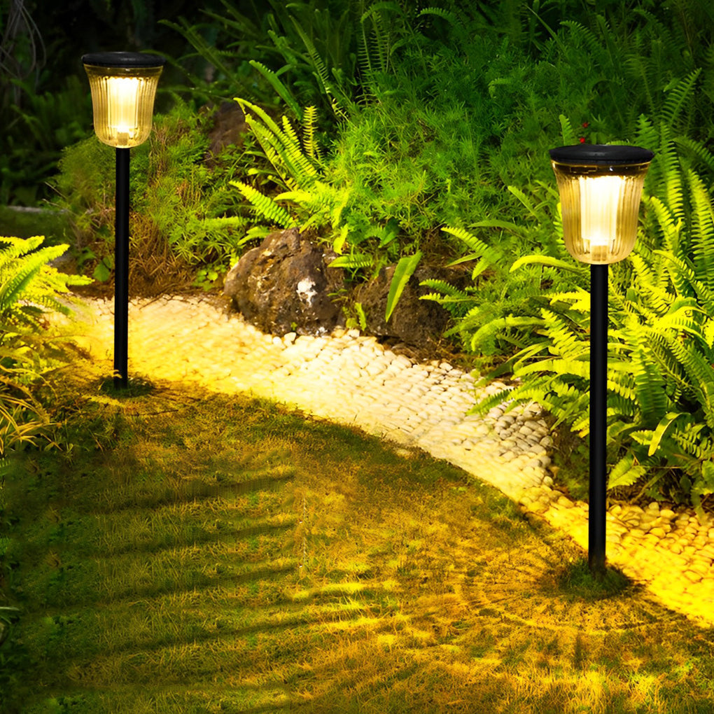 2Pcs Solar Motion Sensor Lawn Lights - Intelligent Outdoor Lighting for Garden Security