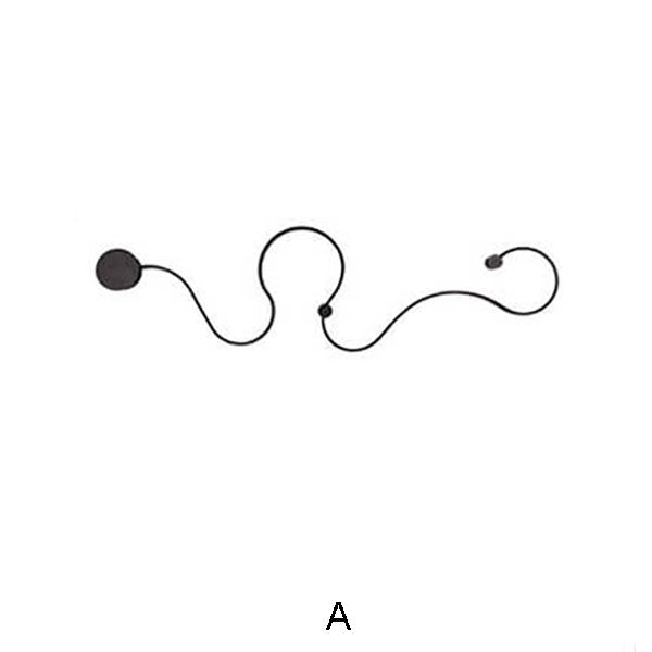 Modern Curved LED Wall Sconce - Aluminum Snake-Shaped 1-Light Lamp