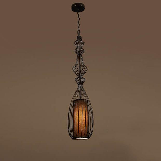 Industrial Retro Metal Birdcage Lantern Light Pendant