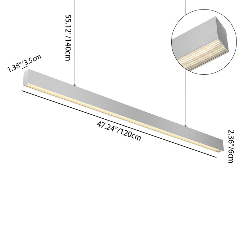 Eye-Care LED Pendant Light for Home Office - Anti-Glare, Long Lifespan, High Quality Aluminum Illumination