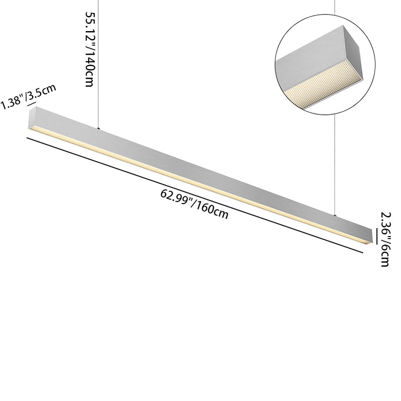 Eye-Care LED Pendant Light for Home Office - Anti-Glare, Long Lifespan, High Quality Aluminum Illumination
