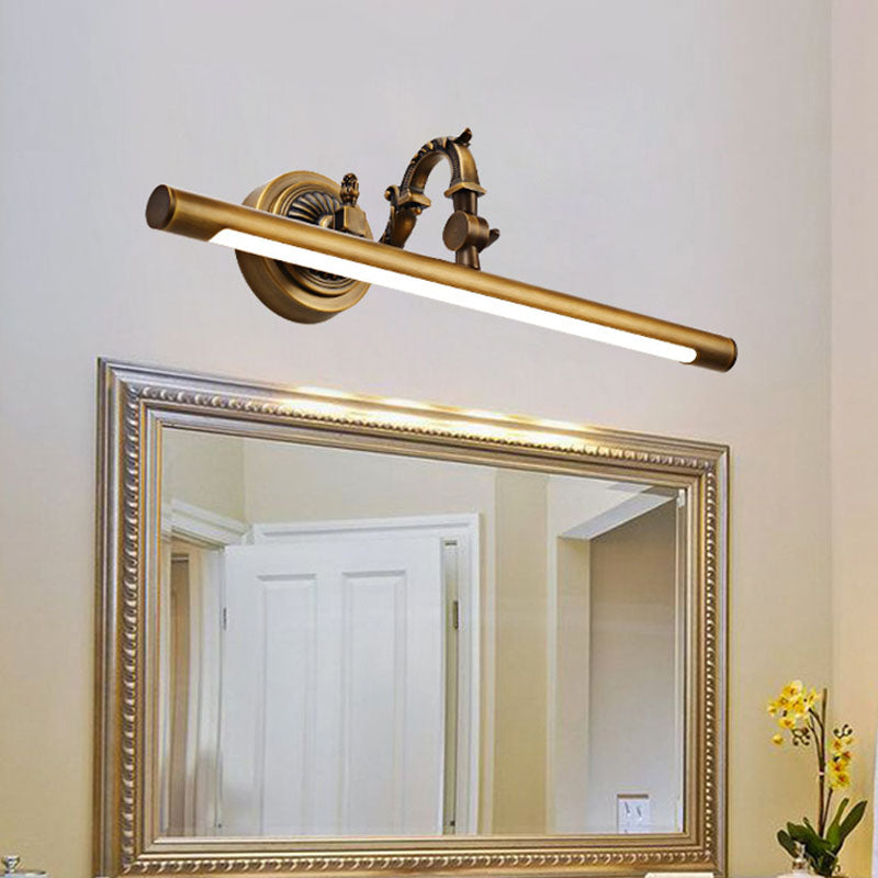 Vintage Copper LED Wall Sconce - Bathroom Vanity Light Fixture