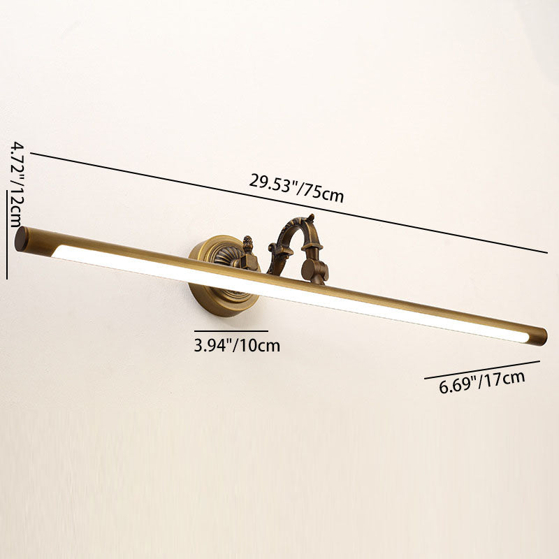 Vintage Copper LED Wall Sconce - Bathroom Vanity Light Fixture