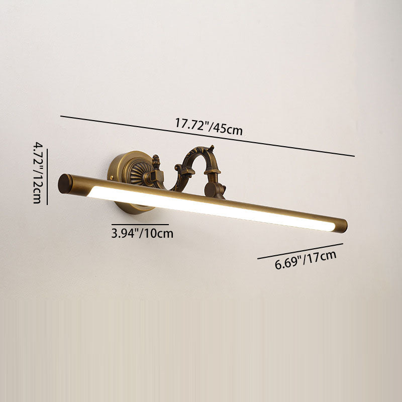 Vintage Copper LED Wall Sconce - Bathroom Vanity Light Fixture