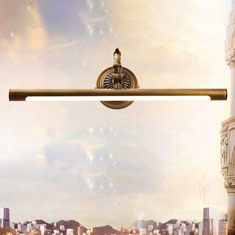 Vintage Copper LED Wall Sconce - Bathroom Vanity Light Fixture