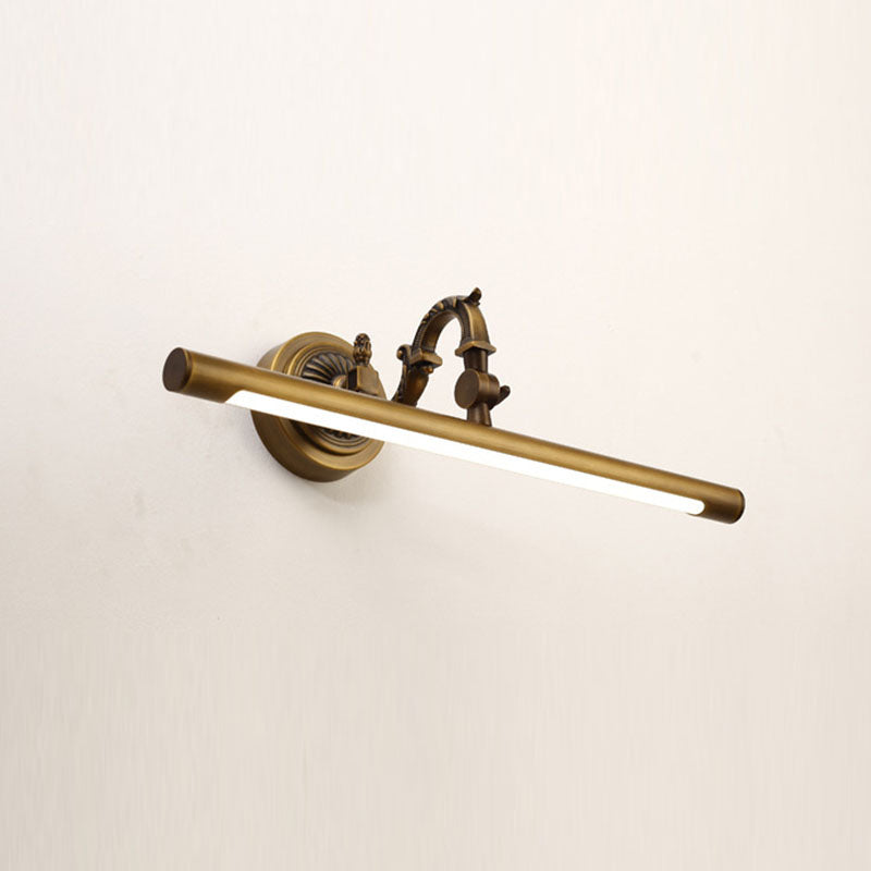 Vintage Copper LED Wall Sconce - Bathroom Vanity Light Fixture
