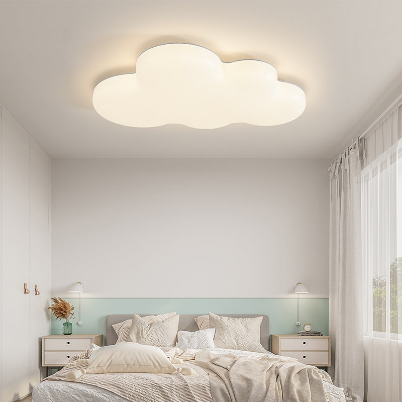 Modern Minimalist Kids Cloud-Shaped Rubberwood Acrylic LED Flush Mount Ceiling Light for Bedroom, Nursery, Playroom, Child’s Room, Cute Cloud Design, Energy-Efficient Lighting, Unique Home Decor, Adjustable Brightness, Soft Glow, Easy Installation