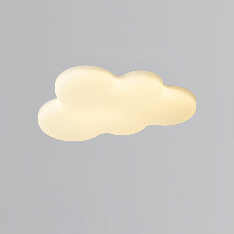 Modern Minimalist Kids Cloud-Shaped Rubberwood Acrylic LED Flush Mount Ceiling Light for Bedroom, Nursery, Playroom, Child’s Room, Cute Cloud Design, Energy-Efficient Lighting, Unique Home Decor, Adjustable Brightness, Soft Glow, Easy Installation