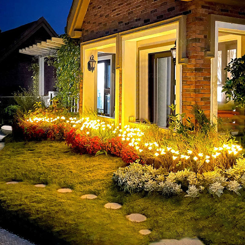 Modern Art Deco Solar LED Ground Insert Light - 20 Bright Bees for Garden, Outdoor Lawn Lighting, PVC Design, Energy Efficient Decoration, Waterproof Landscape Illumination