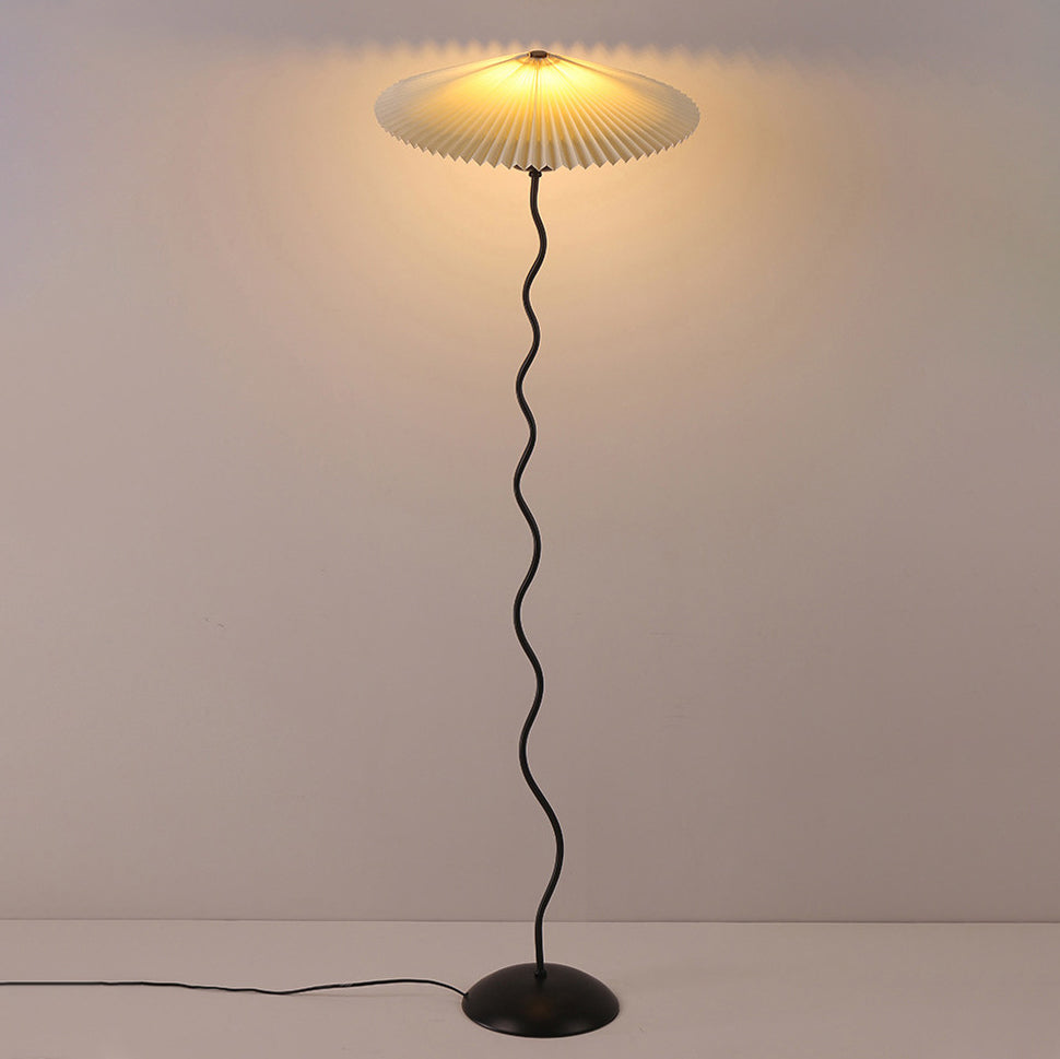 Traditional Japanese Fabric Iron Umbrella Floor Lamp - 1-Light Design for Living Room  

Illuminate your living space with this elegant Traditional Japanese Fabric Iron Umbrella Floor Lamp. Featuring a unique design that combines cultural aesthetics with