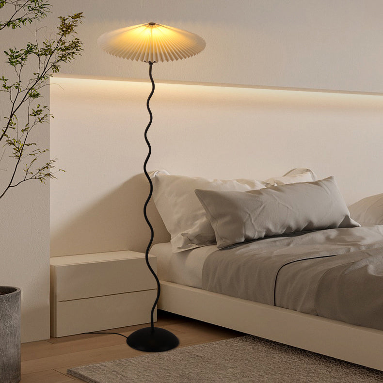Traditional Japanese Fabric Iron Umbrella Floor Lamp - 1-Light Design for Living Room  

Illuminate your living space with this elegant Traditional Japanese Fabric Iron Umbrella Floor Lamp. Featuring a unique design that combines cultural aesthetics with