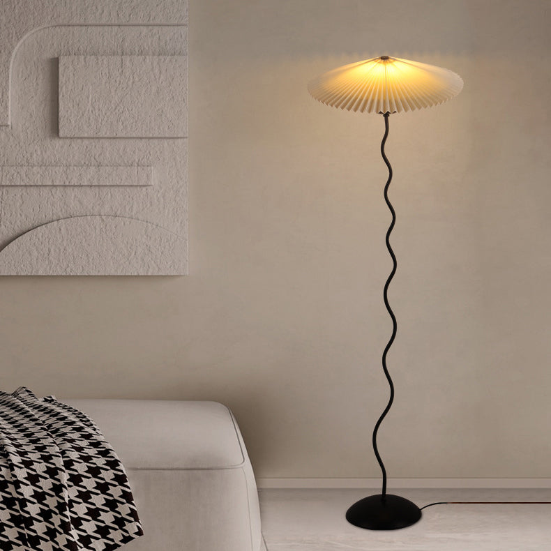 Traditional Japanese Fabric Iron Umbrella Floor Lamp - 1-Light Design for Living Room  

Illuminate your living space with this elegant Traditional Japanese Fabric Iron Umbrella Floor Lamp. Featuring a unique design that combines cultural aesthetics with