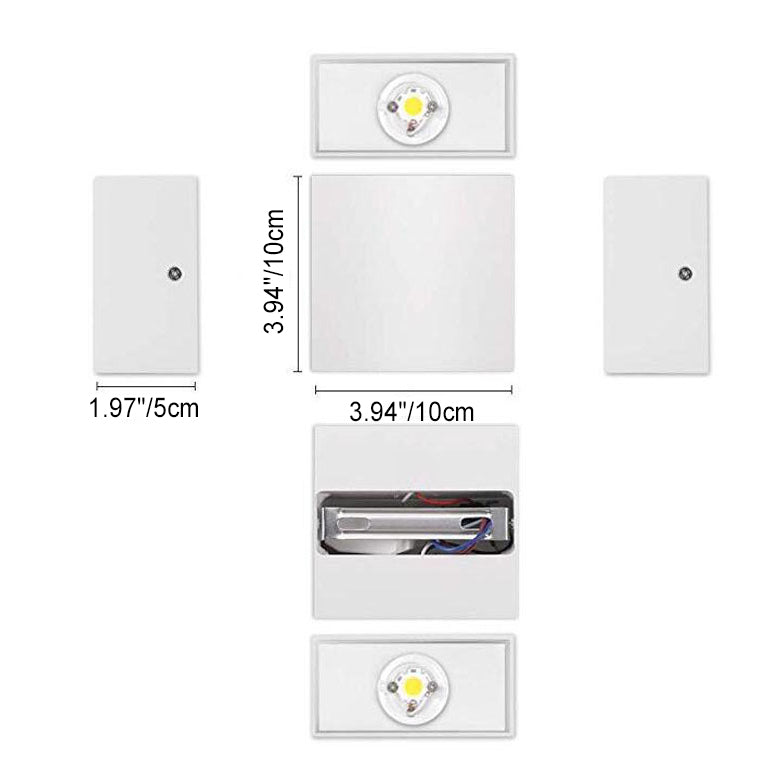 Modern Minimalist Aluminum Waterproof LED Wall Sconce for Living Room
