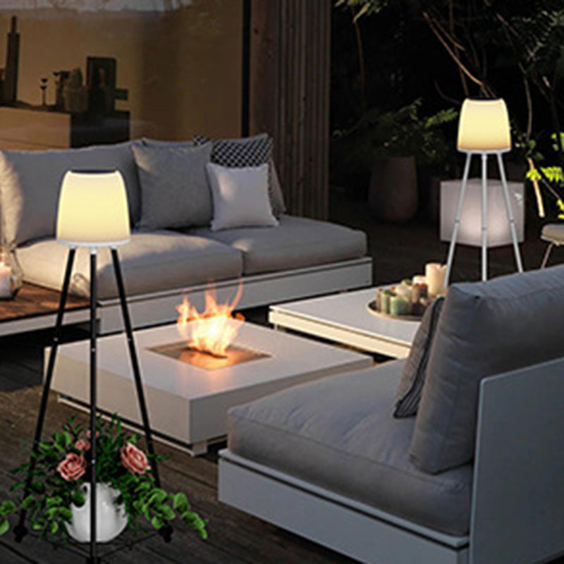 Modern Art Deco Waterproof Solar LED Floor Lamp for Outdoor Patio