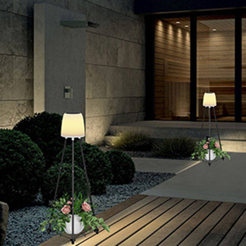 Modern Art Deco Waterproof Solar LED Floor Lamp for Outdoor Patio