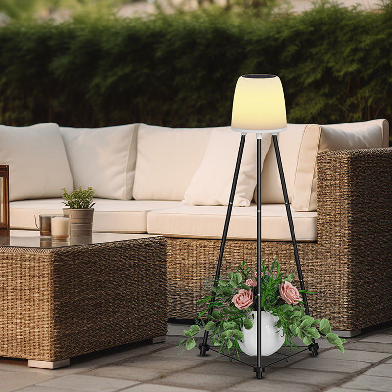 Modern Art Deco Waterproof Solar LED Floor Lamp for Outdoor Patio