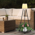 Modern Art Deco Waterproof Solar LED Floor Lamp for Outdoor Patio