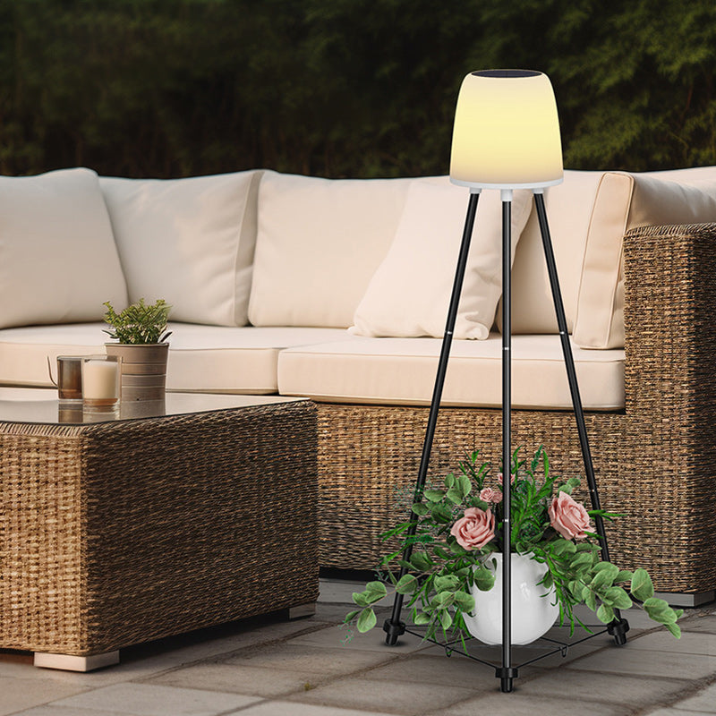 Modern Art Deco Waterproof Solar LED Floor Lamp for Outdoor Patio