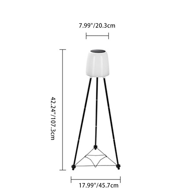 Modern Art Deco Waterproof Solar LED Floor Lamp for Outdoor Patio
