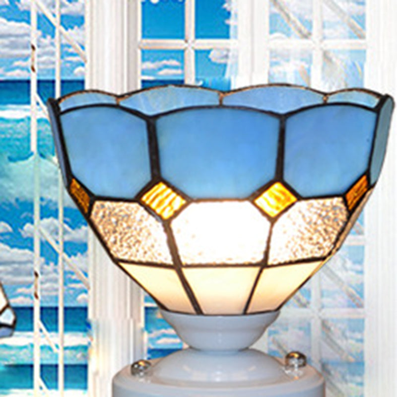 Tiffany Glass Semi-Flush Mount Ceiling Light for Hallways - Elegant Lighting Fixture