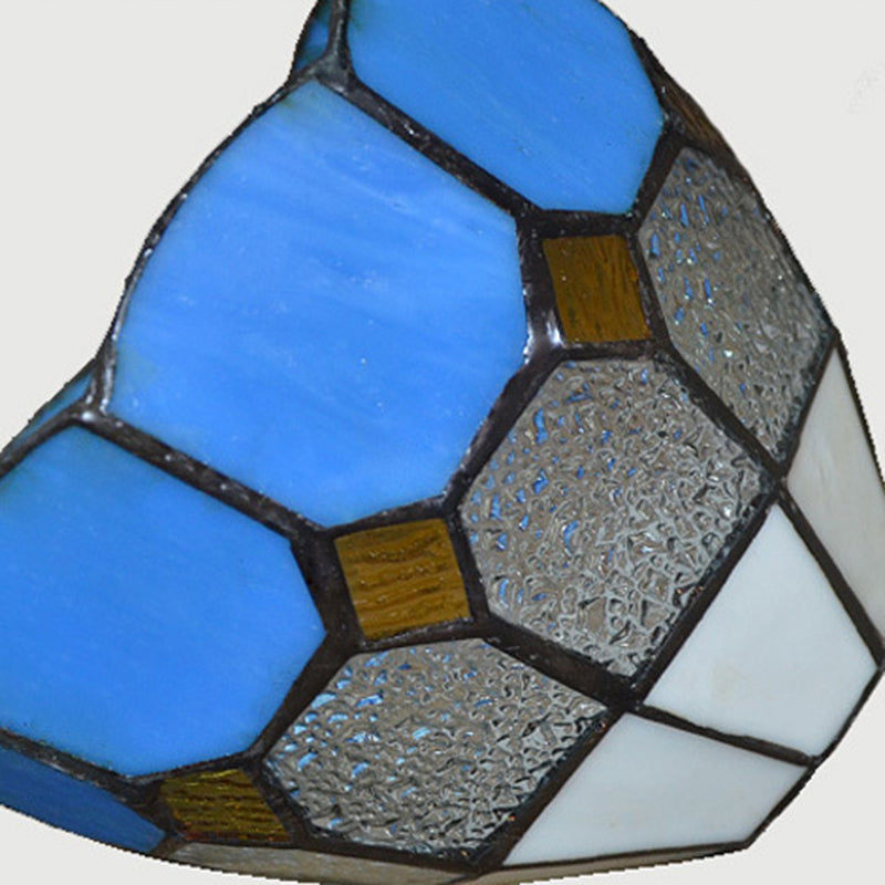 Tiffany Glass Semi-Flush Mount Ceiling Light for Hallways - Elegant Lighting Fixture