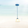 Traditional Tiffany Hardware Glass Pendant Light - 1 Light for Dining Room