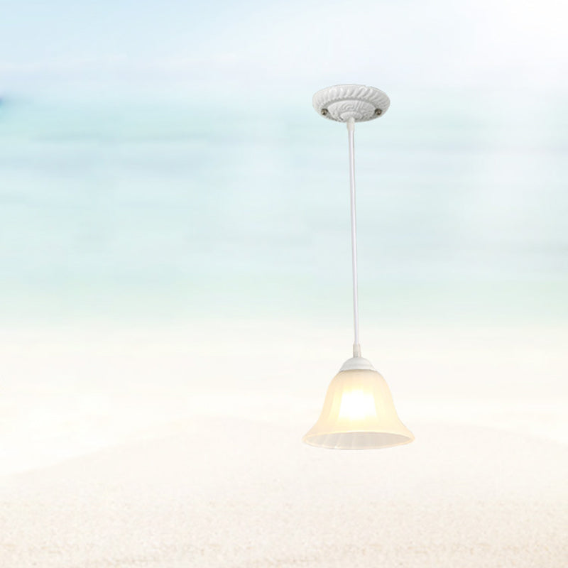 Traditional Tiffany Hardware Glass Pendant Light - 1 Light for Dining Room