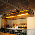 Contemporary Industrial Iron 4-Light Chandelier for Dining Room Island Lighting