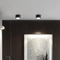 Modern Minimalist LED Flush Mount Ceiling Light - Cylinder Aluminum & Acrylic for Hallways