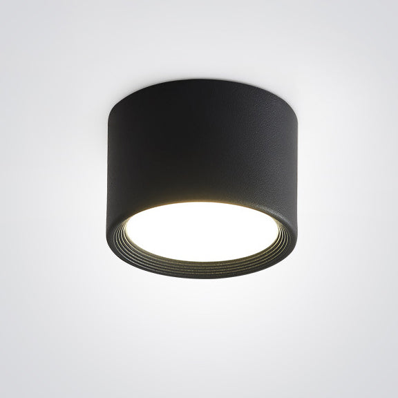 Modern Minimalist LED Flush Mount Ceiling Light - Cylinder Aluminum & Acrylic for Hallways