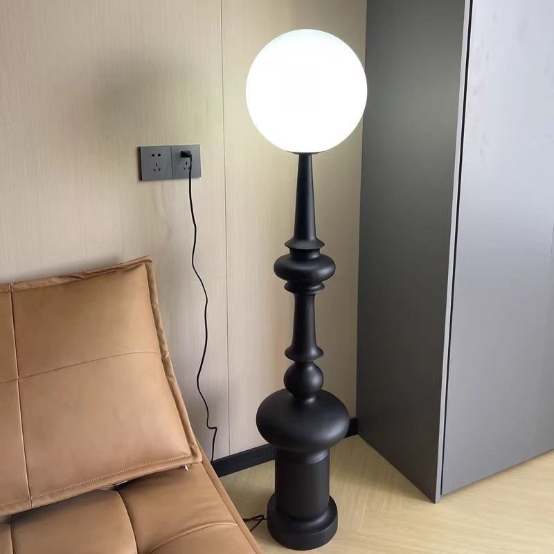 Contemporary Scandinavian Resin Acrylic Floor Lamp for Living Room