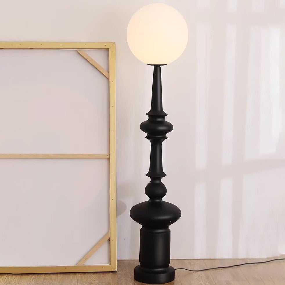 Contemporary Scandinavian Resin Acrylic Floor Lamp for Living Room