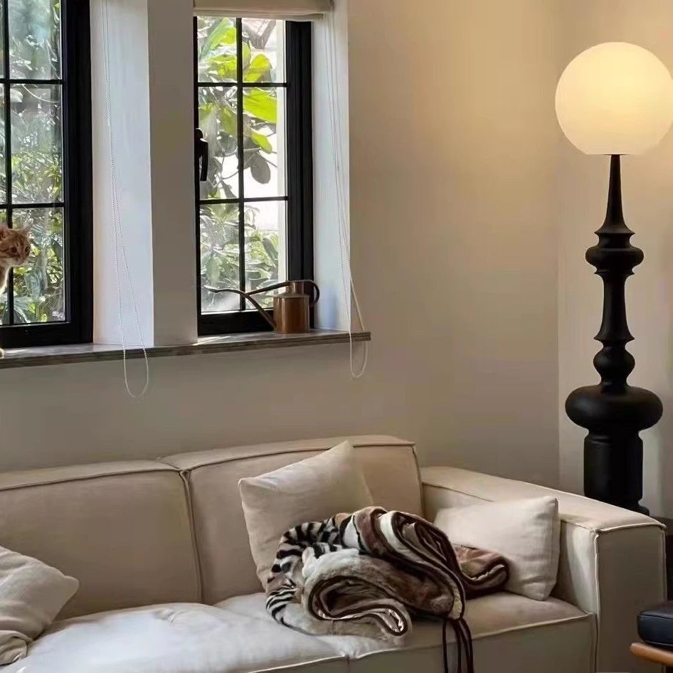 Contemporary Scandinavian Resin Acrylic Floor Lamp for Living Room