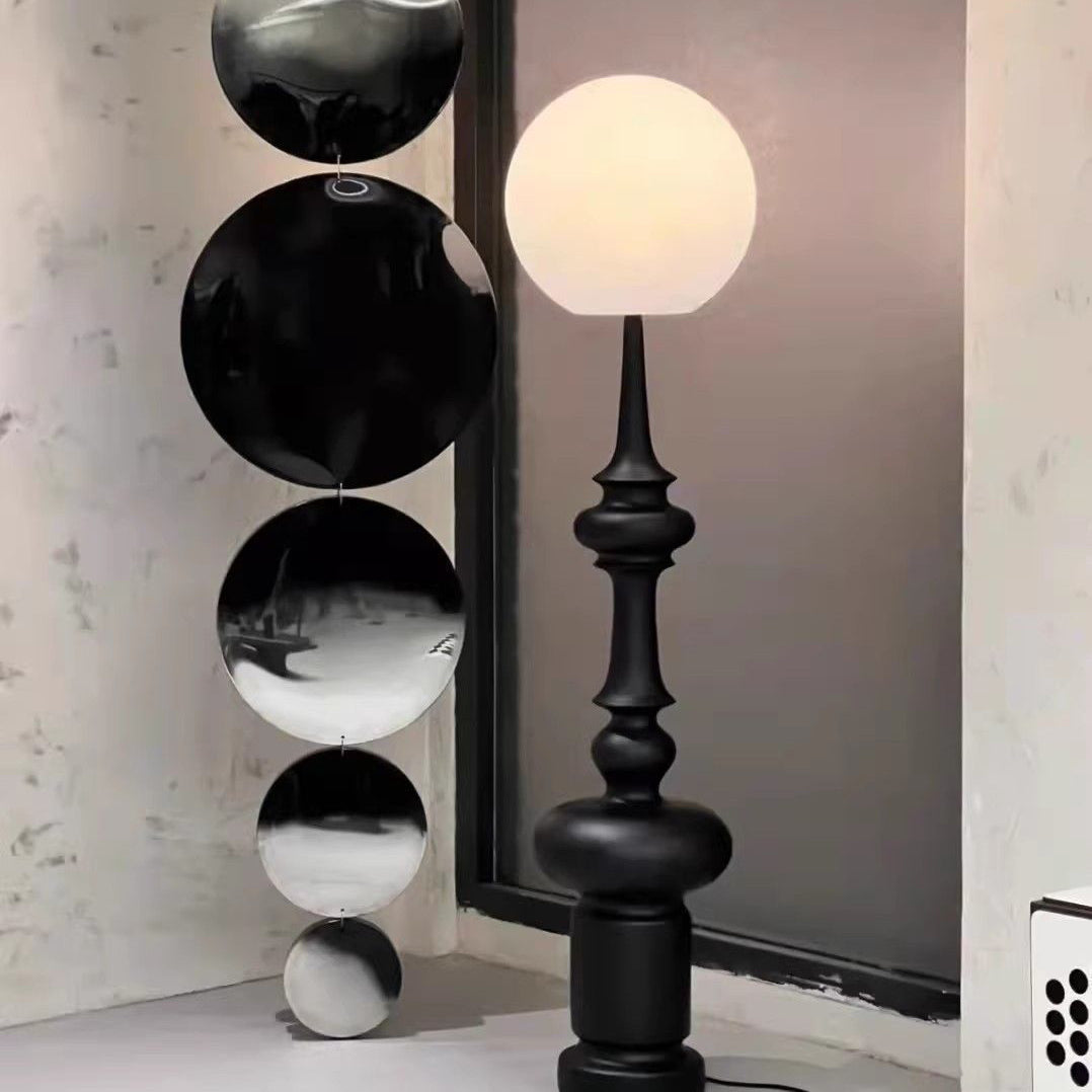 Contemporary Scandinavian Resin Acrylic Floor Lamp for Living Room