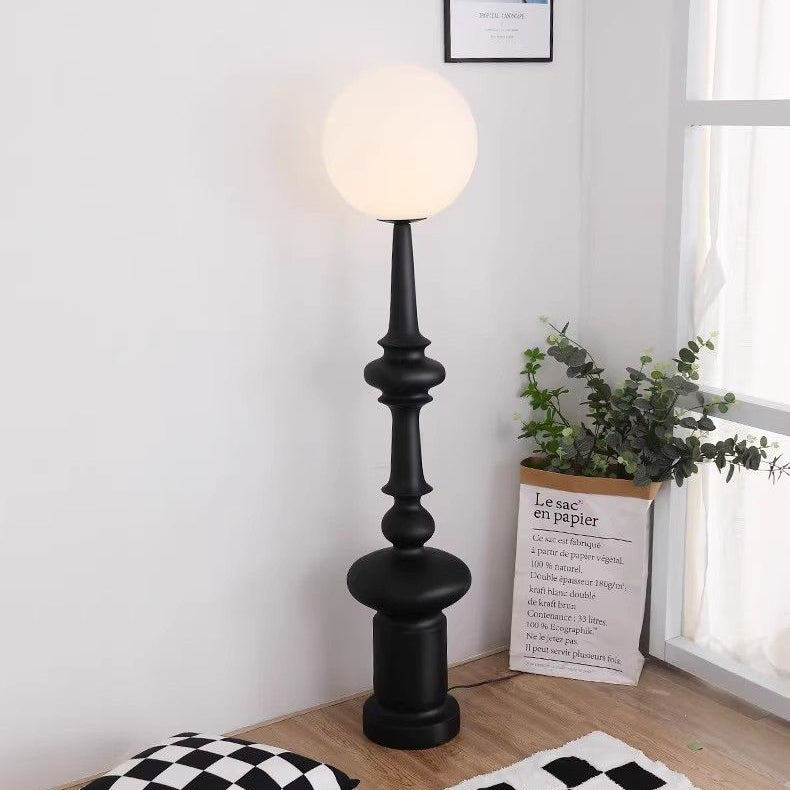 Contemporary Scandinavian Resin Acrylic Floor Lamp for Living Room