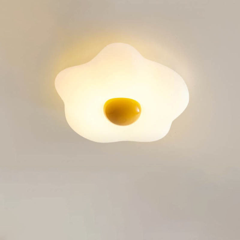 Contemporary Fried Egg LED Flush Mount Ceiling Light for Living Room