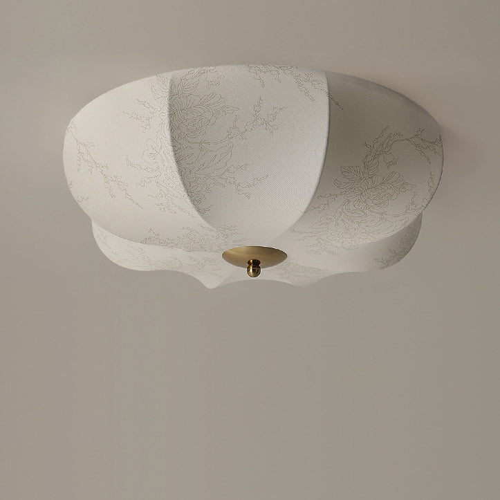 Contemporary Retro Pattern Flush Mount Ceiling Light - 3 Lights for Bedroom