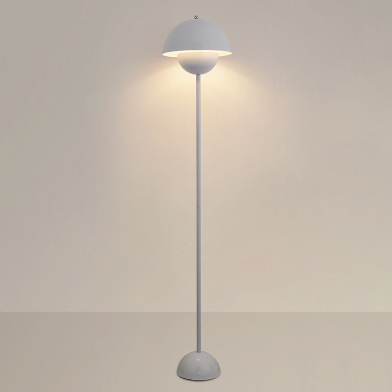 Scandinavian Mushroom Iron Floor Lamp - 1-Light Living Room Shade
