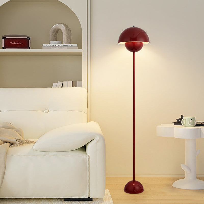 Scandinavian Mushroom Iron Floor Lamp - 1-Light Living Room Shade
