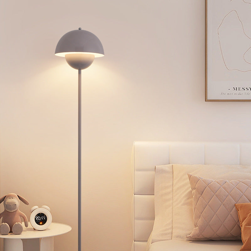 Scandinavian Mushroom Iron Floor Lamp - 1-Light Living Room Shade