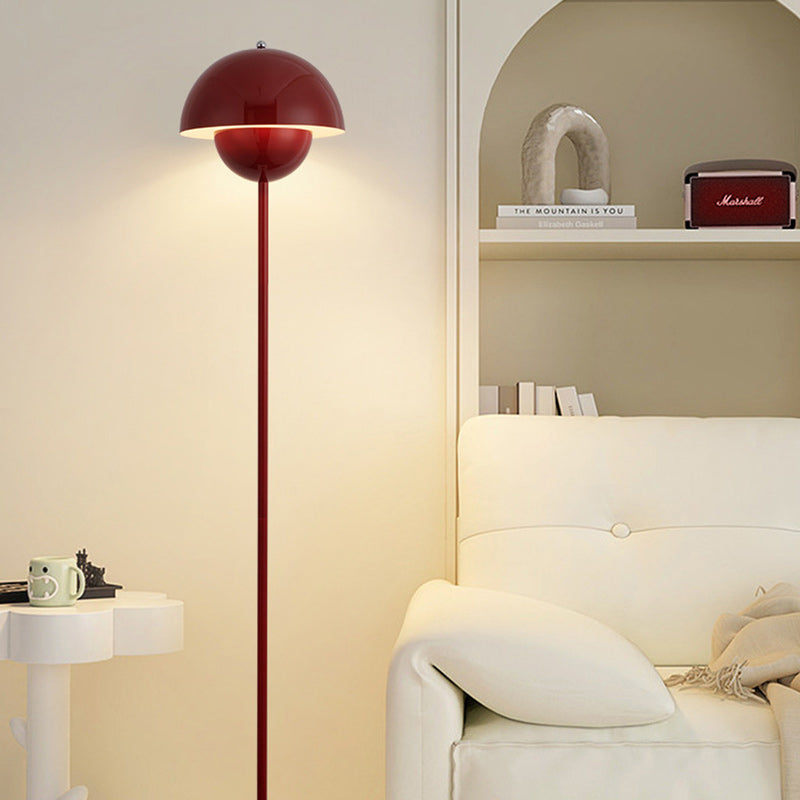 Scandinavian Mushroom Iron Floor Lamp - 1-Light Living Room Shade