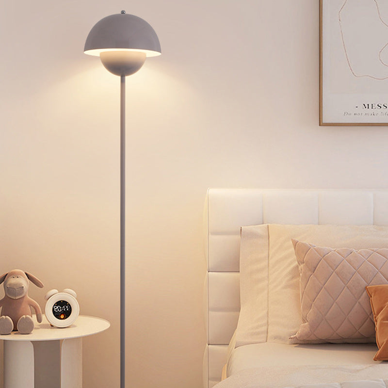 Scandinavian Mushroom Iron Floor Lamp - 1-Light Living Room Shade