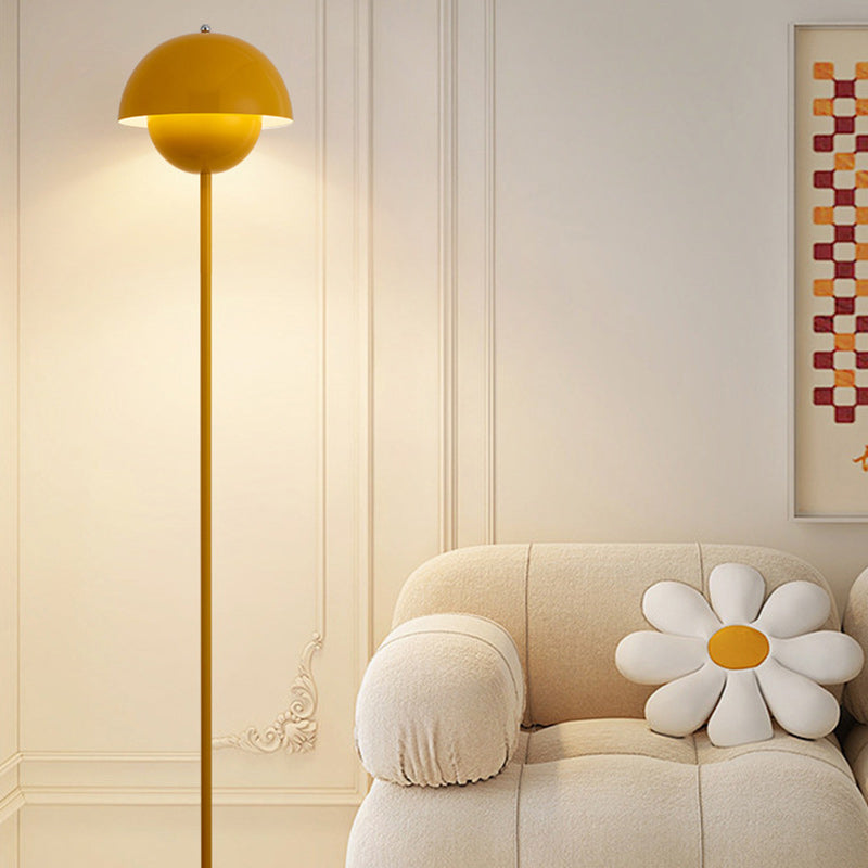 Scandinavian Mushroom Iron Floor Lamp - 1-Light Living Room Shade