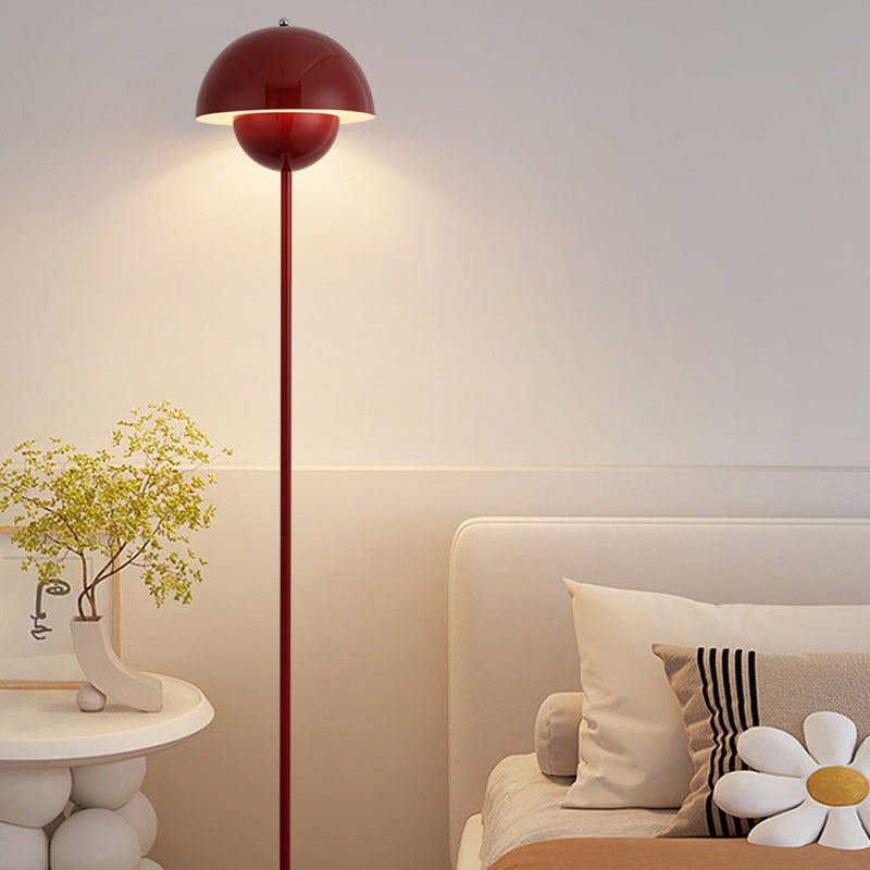 Scandinavian Mushroom Iron Floor Lamp - 1-Light Living Room Shade