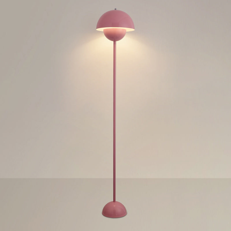 Scandinavian Mushroom Iron Floor Lamp - 1-Light Living Room Shade
