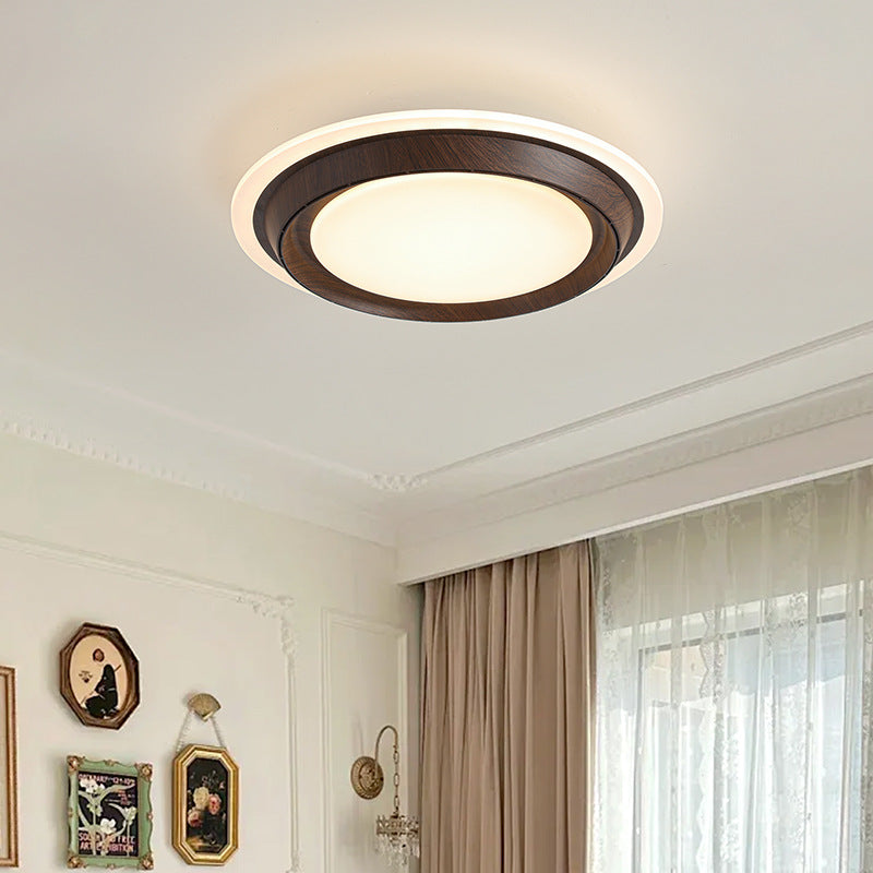 Modern Art Deco Round LED Ceiling Fan Light for Bedroom