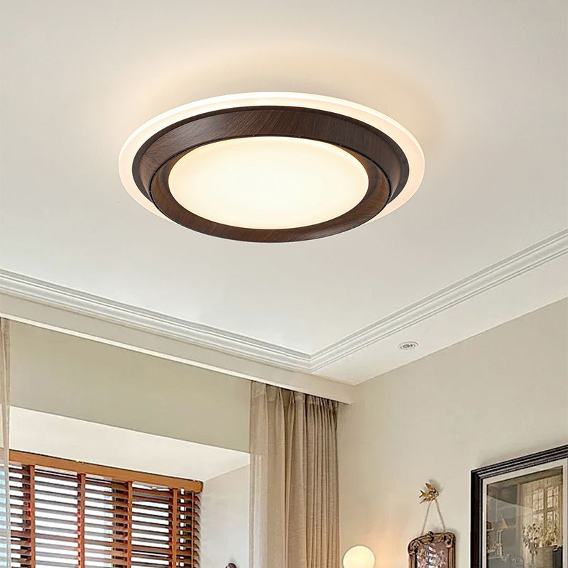Modern Art Deco Round LED Ceiling Fan Light for Bedroom