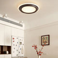 Modern Art Deco Round LED Ceiling Fan Light for Bedroom