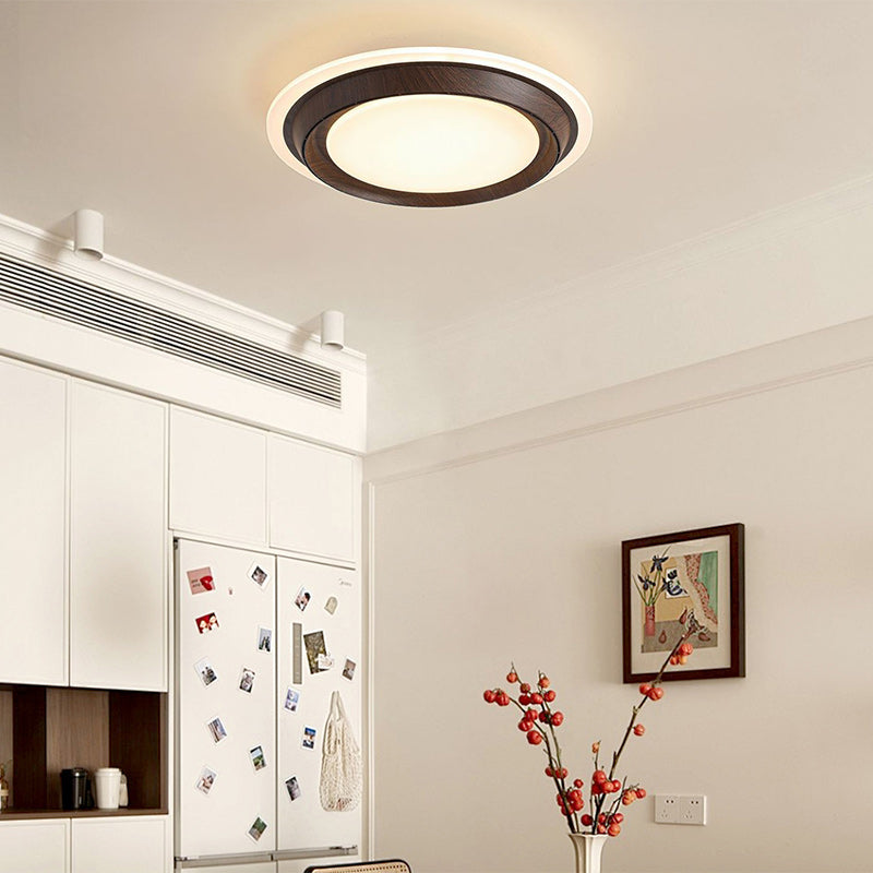 Modern Art Deco Round LED Ceiling Fan Light for Bedroom