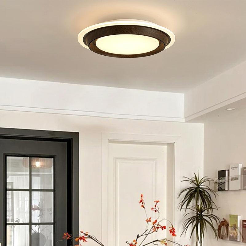 Modern Art Deco Round LED Ceiling Fan Light for Bedroom